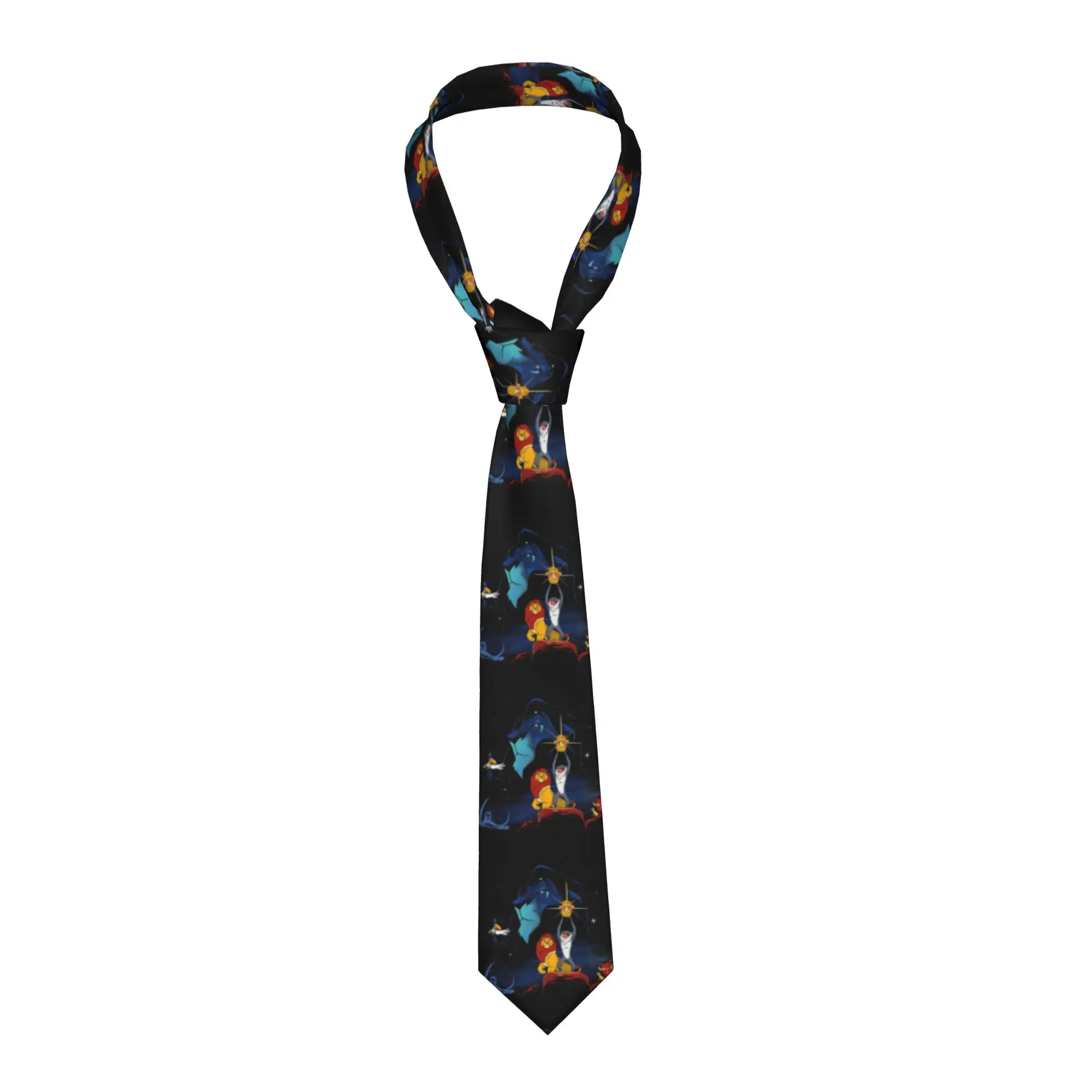 Necktie Lion Wars LionKings Men Women Skinny 8 cm Narrow Neck Tie Animal Cartoon  for Mens Suits Accessories Gravatas Wedding