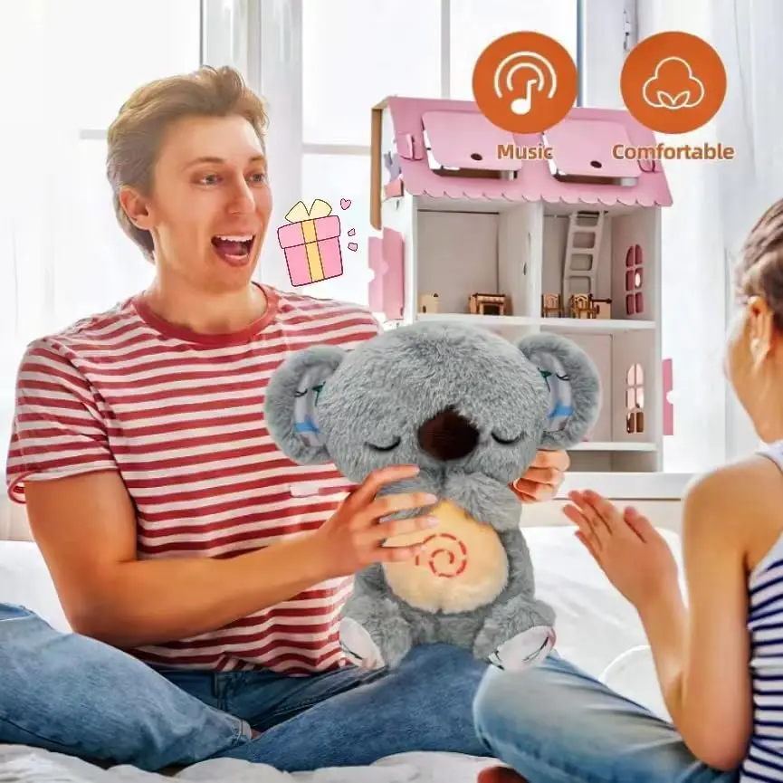 لعبة كوالا القطيفة مهدئة للتنفس لتخفيف القلق ألعاب محمولة لتخفيف التوتر مرافقة هدايا علاج التنفس أثناء النوم #2