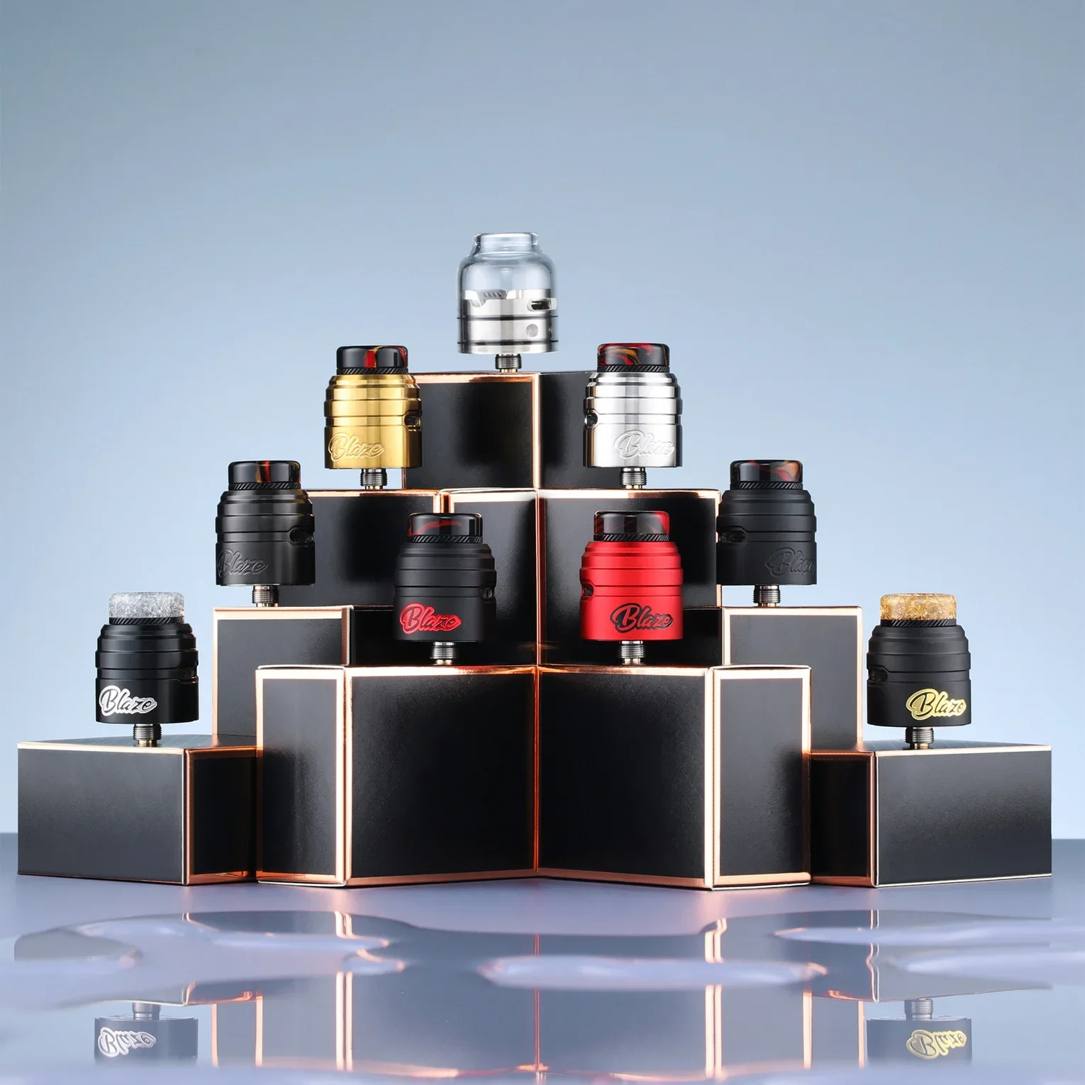 

Оригинальный ThunderHead Creations & Mike Vapes Blaze Solo RDA 24 мм 810, капельный наконечник, 2 мл, бак-распылитель, одна катушка, электронная сигарета