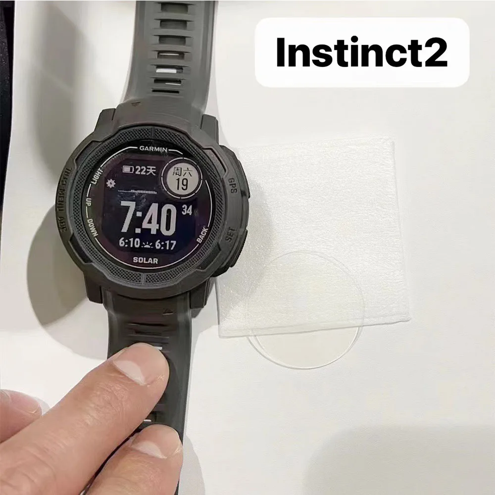 BEHUA 2 قطعة الزجاج المقسى حامي الشاشة فيلم ل غارمين غريزة 2 2S الرياضة Smartwatch سوار واقية الأفلام غطاء واضح