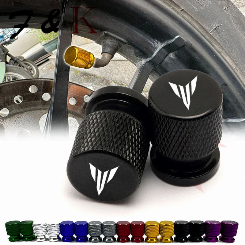 2 Pcs Tire valve caps Fit For MT09 MT07 MT10 MT03 MT 09 07 03 10 MT-09 MT-07 MT-10 TRACER 900 700 GT FZ09 XSR700 XSR900