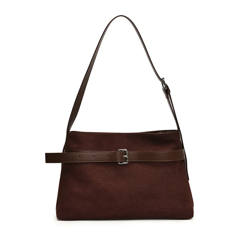 Fashionable Casual Large Capacity Tote Bag Women's 2024 Autumn Winter New Simple Shoulder Bag for Work Commuter Women's Bag image 5