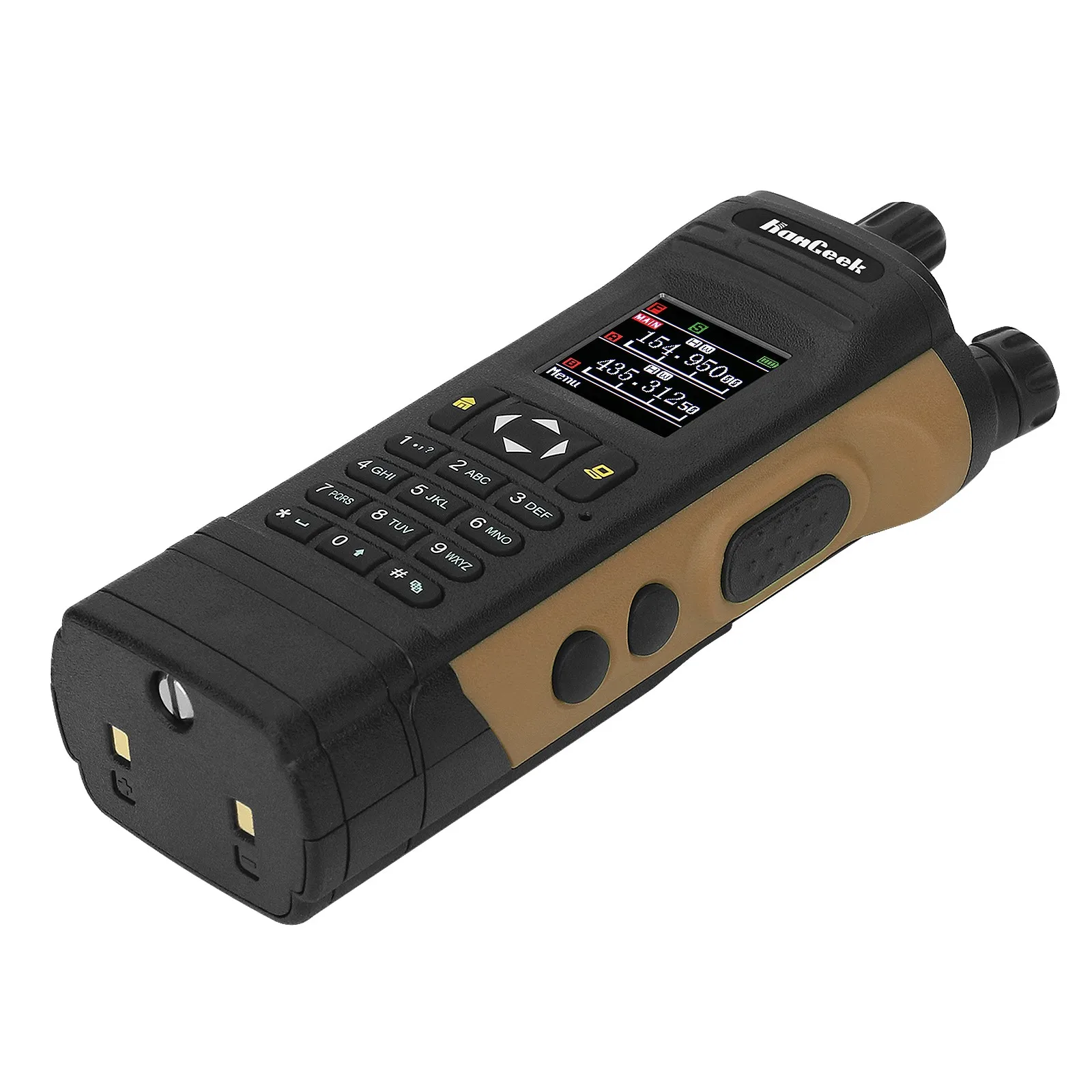 HAMGEEK 12 W Ultra-High Power APX-8000 VHF UHF Dual Band Radio Walkie Talkie Professioneller FM-Transceiver mit Dual PTT