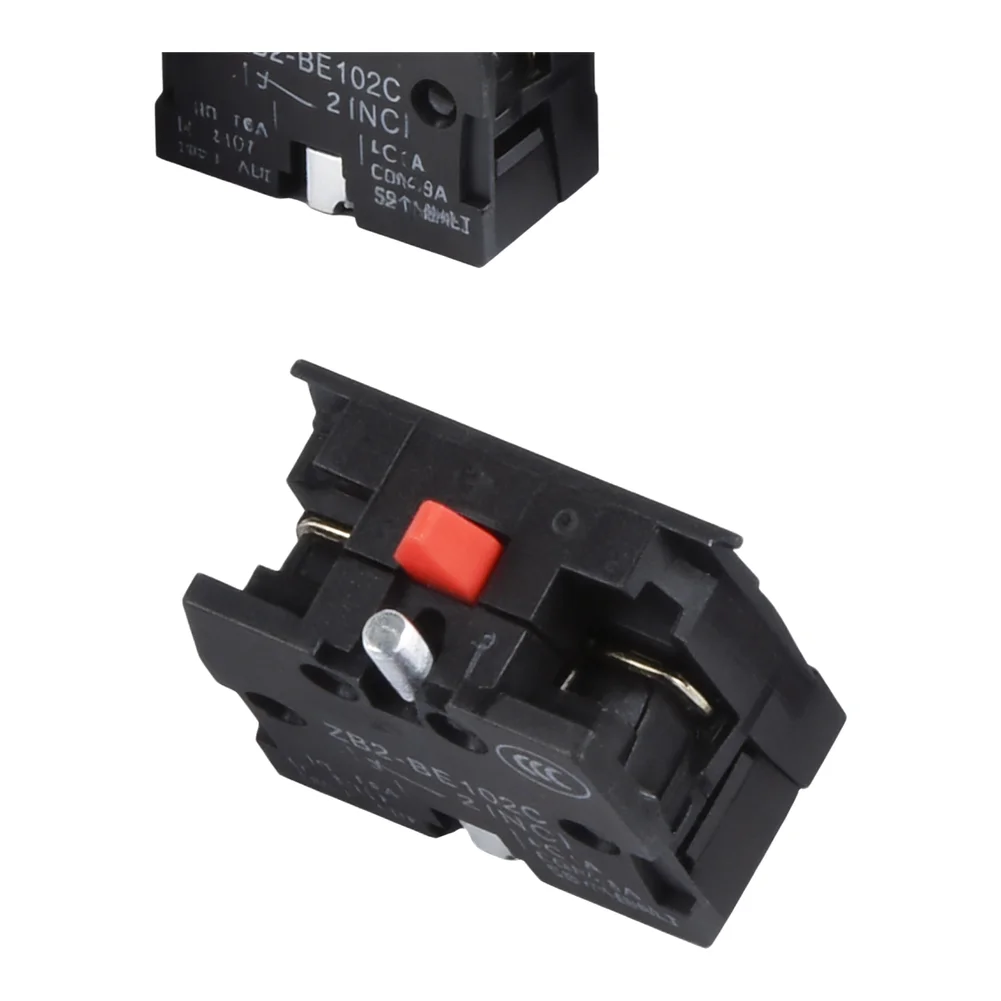 10PCS Push Button Joystick Switch ZB2BE102C 10A 600V Normally Closed Contact Electrical Component with Aperture 22mm