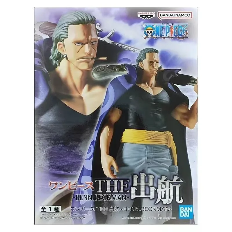 Spot Bandai Original BANPRESTO ONE PIECE Ben Bekkuman PVC Anime Action Figure Collectible Model Dolls Statuette Ornament Gifts