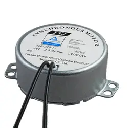 AC 220-240V Electric Fan  parts Turntable  2.5/3r/min 4W  shaft height 14mm