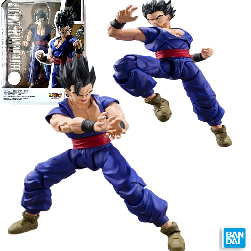 

Bandai Dragon Ball Son Gohan Anime Action Figure 14cm SHF Superhero Doll Model Toy for Kids 100% Original in Stock