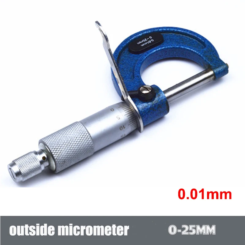 Outside Spiral Micrometer 0-25mm/ 25-50mm/ 50-75mm/ 75-100mm /125-150mm Accuracy 0.01mm Gauge Vernier Caliper Measuring Tools