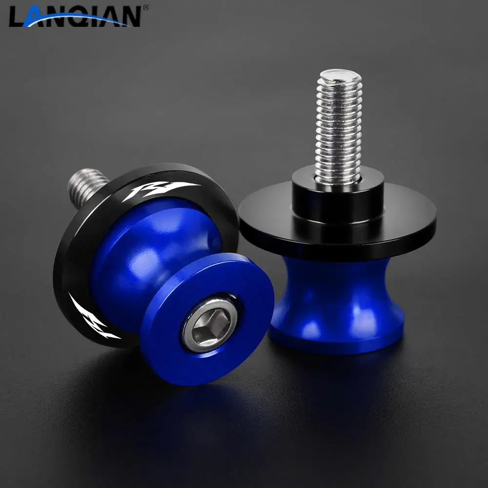 For YAMAHA R1 R-1 R3 R6 R25 1999-2020 2021 2022  Motorcycle Accessories 6MM CNC Aluminum Swingarm Spools Stand Screws Slide