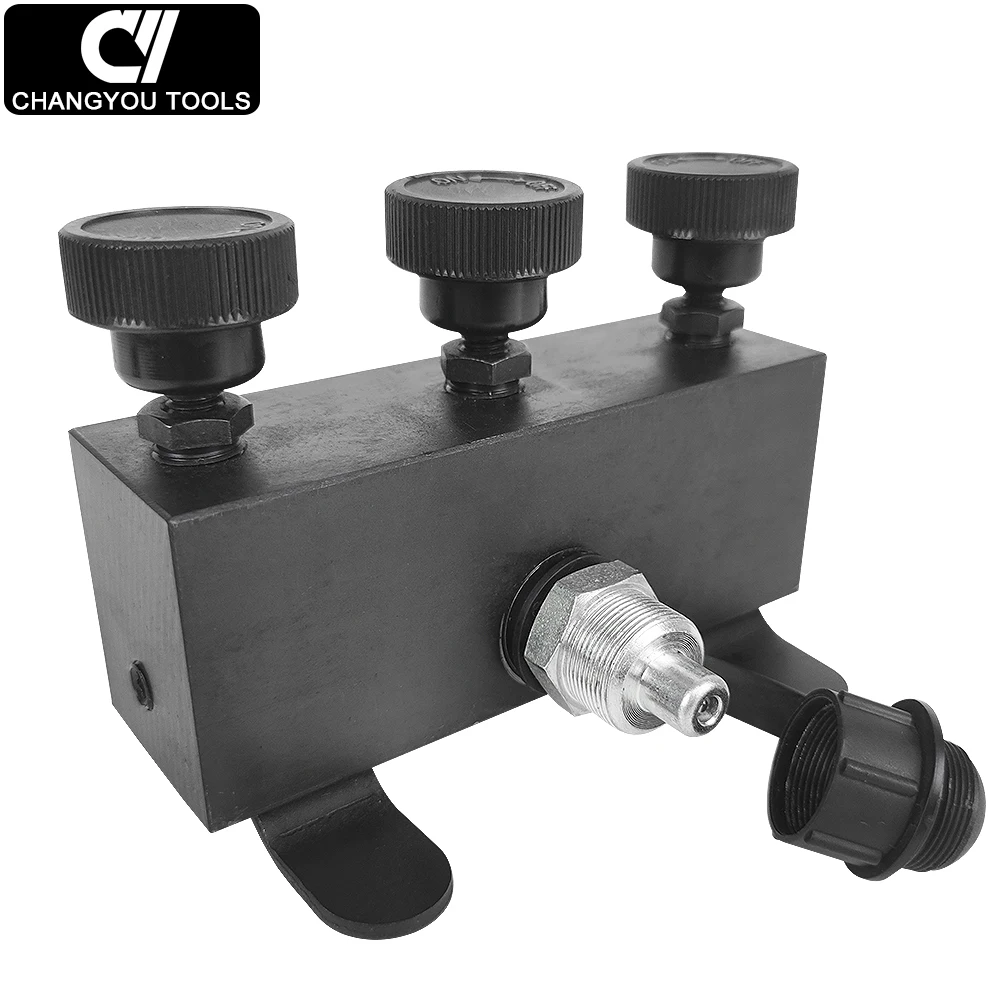 ZG 3/8 ذكر المقرنة ثلاثية الاتجاهات الموزع الهيدروليكي صمام مشعب #5