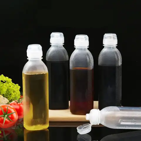 300ml/500ml 오일 병 주방 오일 스프레이 병 조미료 짜기 병 요리 베이킹 케첩 겨자 핫 소스 올리브 오일
