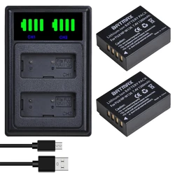 Batmax NP-W126 W126s Battery and LED Dual Charger for Fujifilm X-T20, XPro1, HS30EXR, X-H1, X-A1, X-A2, X-A5, X-A20, X-E3, X-T3
