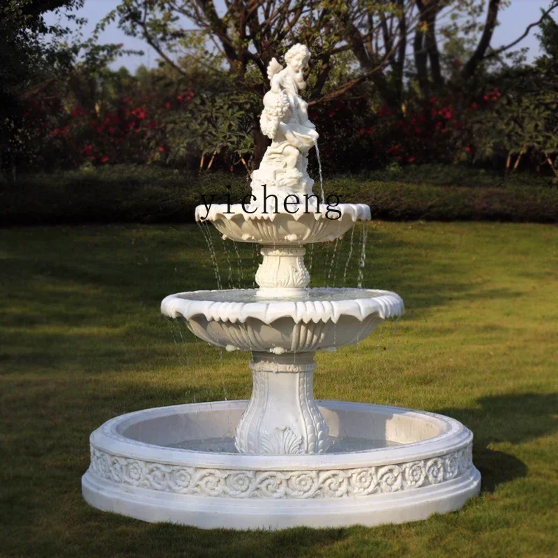BJ-9  courtyard flowing water fountain ornament outdoor decoration fish pond landscape wedding hotel housewarming