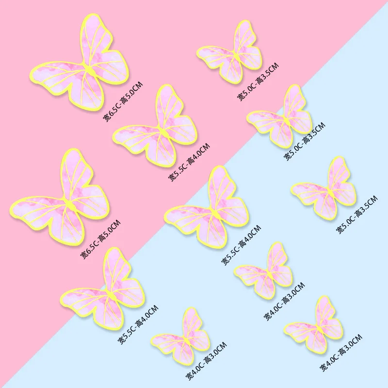 Rosa lila Schmetterling Kuchen deckel Gold alles Gute zum Geburtstag Kuchen deckel für Prinzessin Mädchen Hochzeit Geburtstags feier Kuchen Dekoration – Detail 40