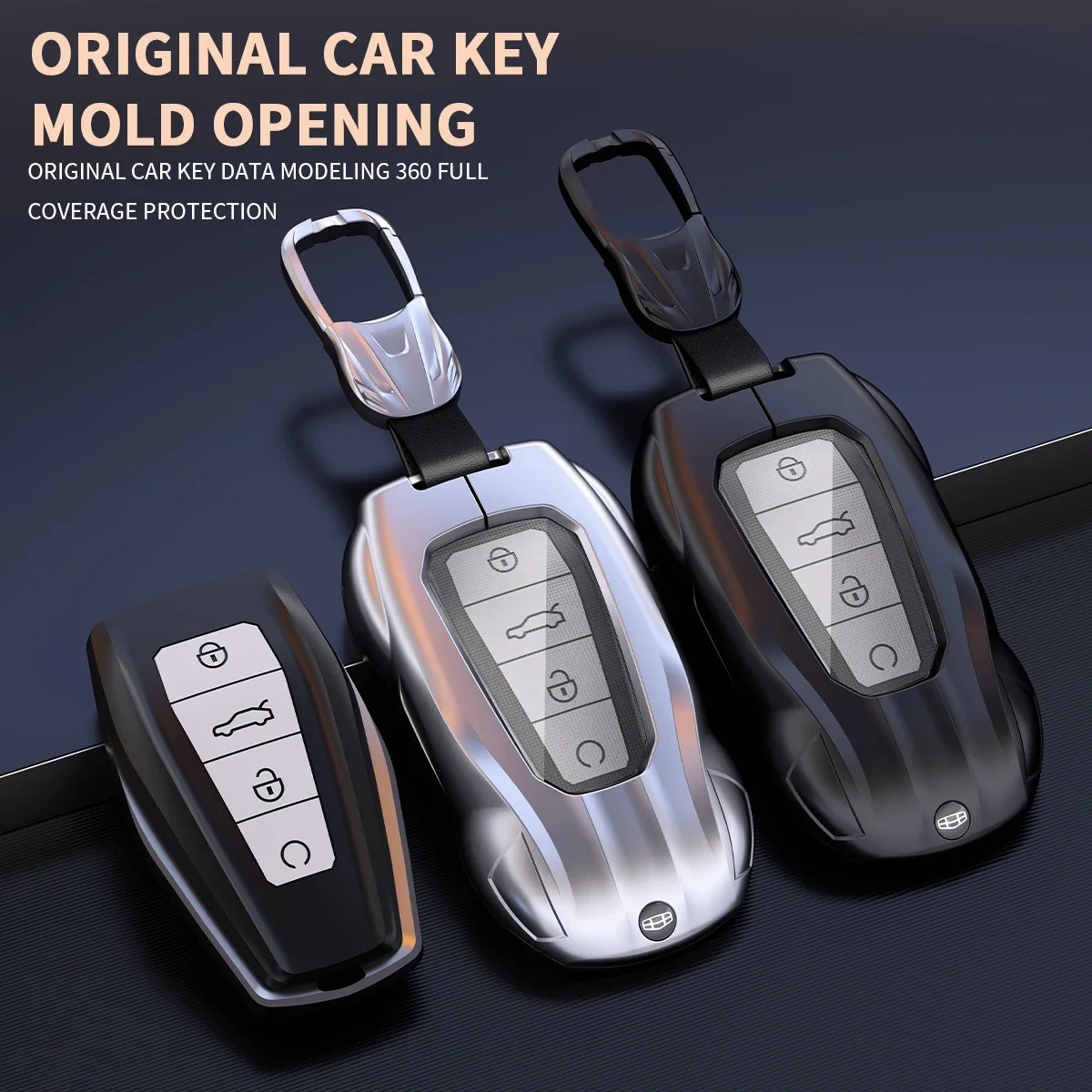Zinc Alloy Supercar Shape Car Key Cover Case For Geely Coolray X6 Geometry C Emgrand Global Kulrey Hawk GX7 Okavango