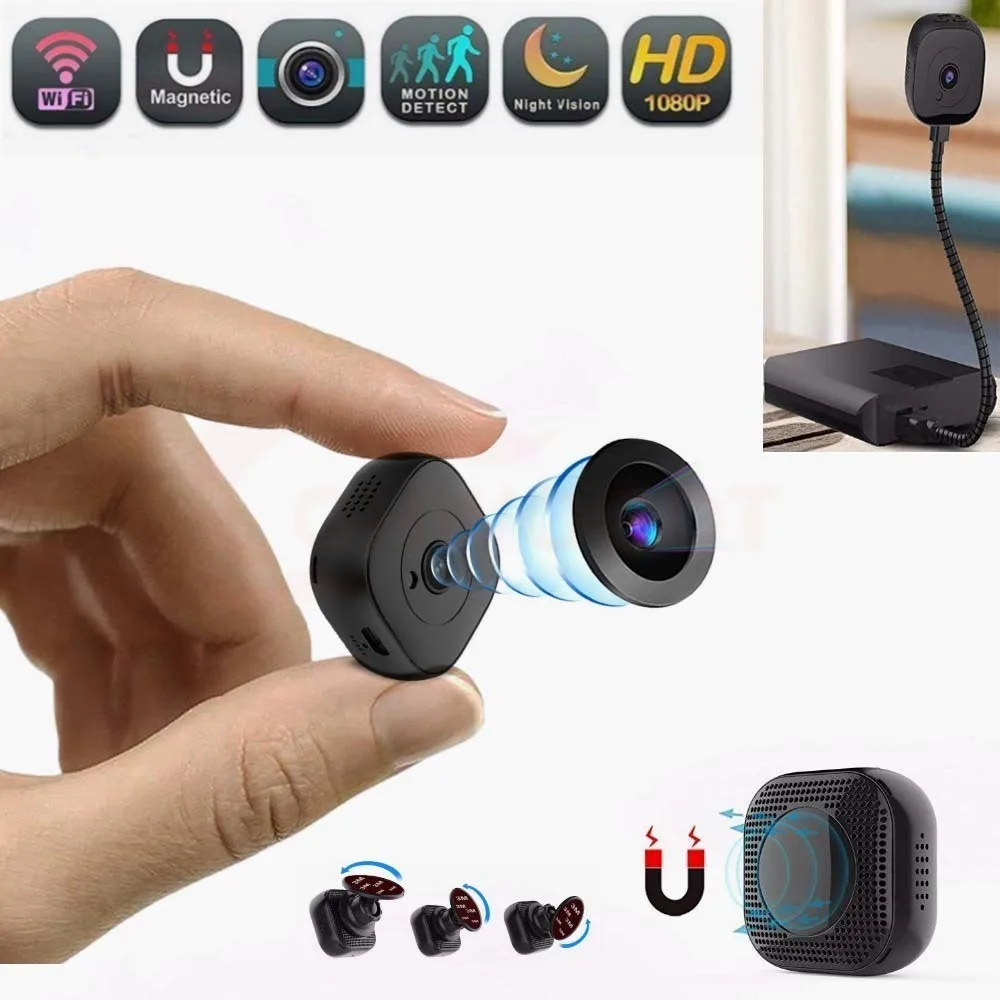 

Mini Wireless Wifi Camera 1080P Micro Camcorders Smart Home Infrared Night Version Motion Detection Remote Monitor IP Cam Espiar