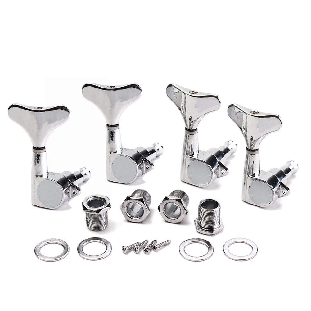 

Bass Tuning Pegs Guitar Machine Heads Replacement Heavy Duty Metal Tuners For Electric Acoustic Guitars Durable Gear System