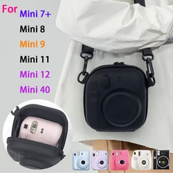 Fujifilm Instax Mini 7 + 8/9/11/12/90 OligUniversal Hard Case Storage Bag, Film Camera Bag with Initied Strap