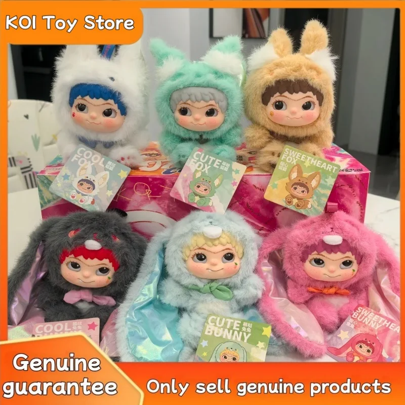 Originale Wakuku V1 Fuzzy Trendy Fun Party Wakuku V2rabbit Volpe Cieco Scatola Carino Wakuku Action Figure Mistero Bambola Ciondolo Regalo Giocattolo
