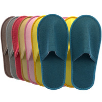 10 Pairs Luxurious Plush Slippers Women Men Travel Hotel Slides Homestays Households Shoes Non-slip Disposable Slippers