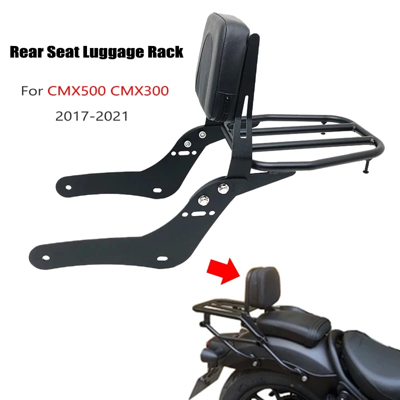 CMX300 CMX500 Rear Passenger Bar Backrest Rear Seat Luggage Rack Fender Cargo Shelf Fits For Honda CMX 300 CMX 500 2017-2021