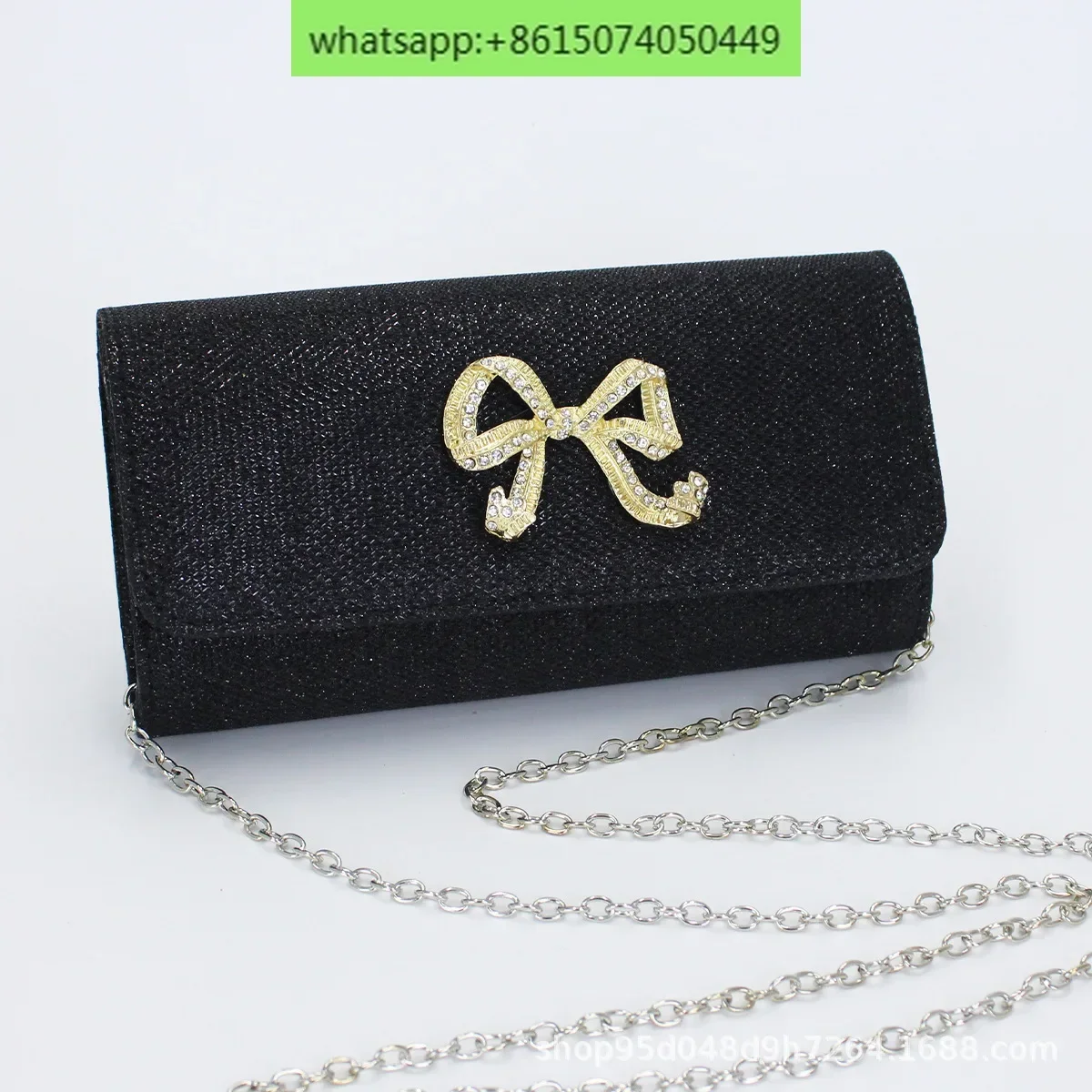 

Light Luxury Style Evening Bag for European and American Women's Banquet Handheld Wedding Bag, Exquisite Chain Women's Bag