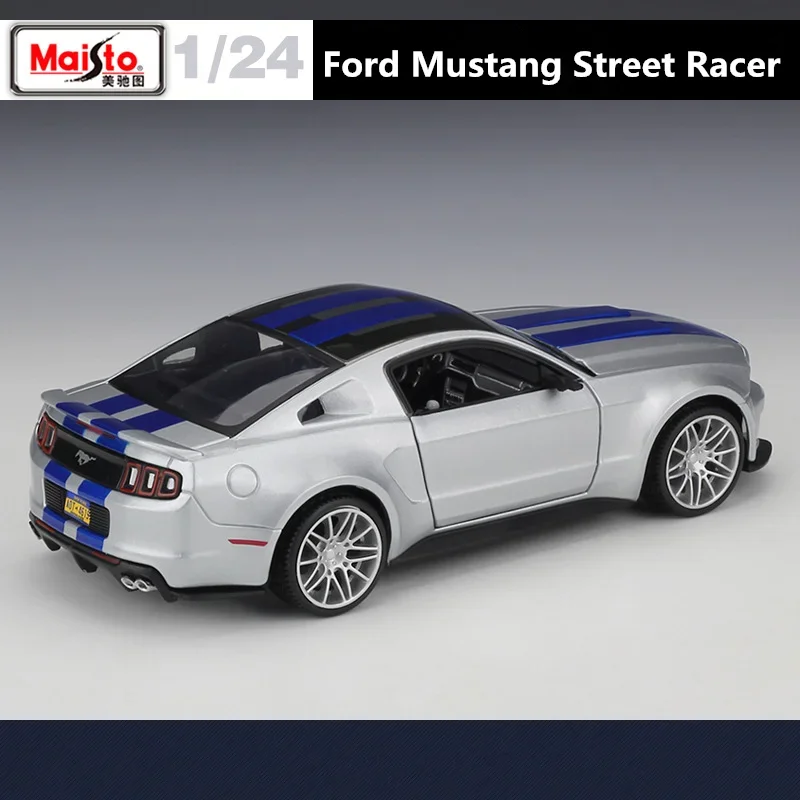 Maisto 1:24 2014 Ford Mustang Street Racer Alloy Sports Car Model Diecast Metal Toy Racing Car Vehicle Model Simulation Kid Gift