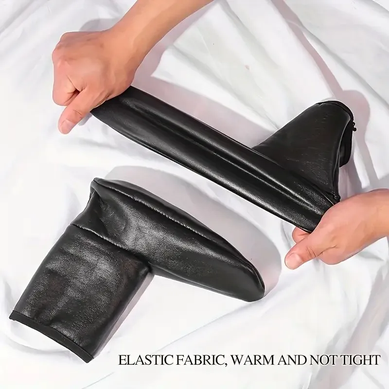 1 Pair Men Women Outdoor Sports Warm Snowfield Socks for Autumn Winter Thickened Windproof Warm Inner Plush Indoor Floor Socks