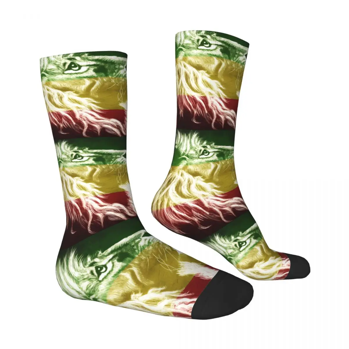 King Of Judah Rastafarian Rasta Lion Socks Male Mens Women Summer Stockings Printed