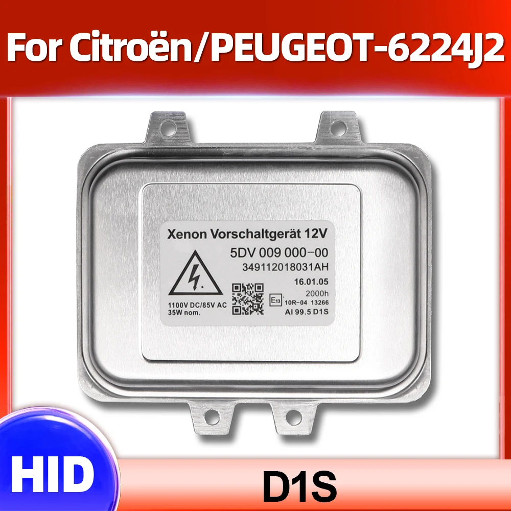 D1S Car HID Xenon Headlight Bulbs Ballast Igniter Control Unit OEM 5DV 009 000-00 Xenon Ballast For Citroën/PEUGEOT-6224J2