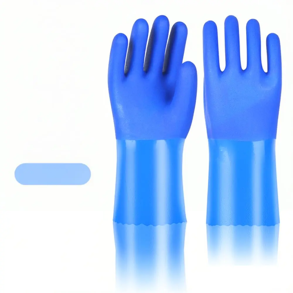 Professional Rubber Safety Gloves Waterproof Oil Proof Anti Slip Texture For Fangzhuo Industrial Maintenance Cleaning Supplies