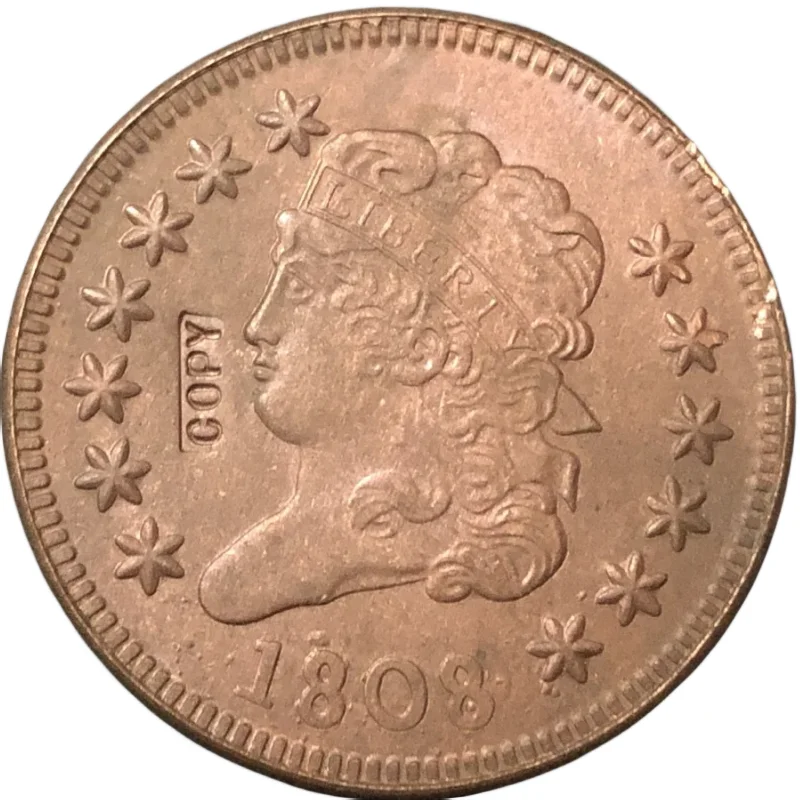 

1808 Классическая головка большой цент копия