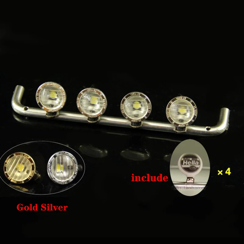 Foco de luz inferior de aleación de aluminio CNC, 3V, para camión Tamiya RC 1/14 Scania 770S BENZ 3363 VOLVO FH16 MAN, piezas de juguete Diy