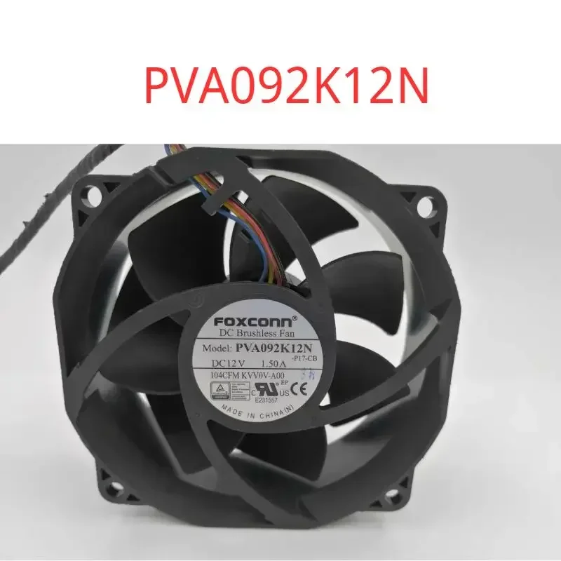 PVA092K12N Brand new DC12V 1.5A 9038 round 4-wire PWM temperature control chassis fan