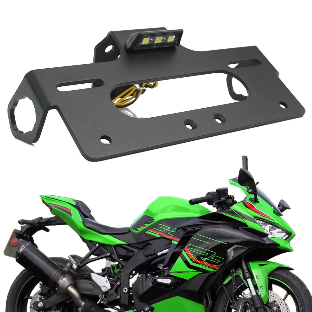 

License Plate Frame Holder Bracket Fit For Kawasaki ZX-4RR ZX-4R ZX-4R SE ZX-25R Motorcycle Rear Fender Eliminator Tail Tidy