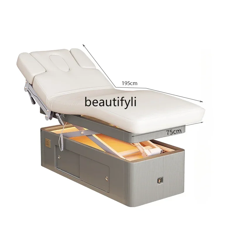 

Electric Lifting Beauty Bed Beauty Salon, Removable Massage Massage Bed with Heated Massage