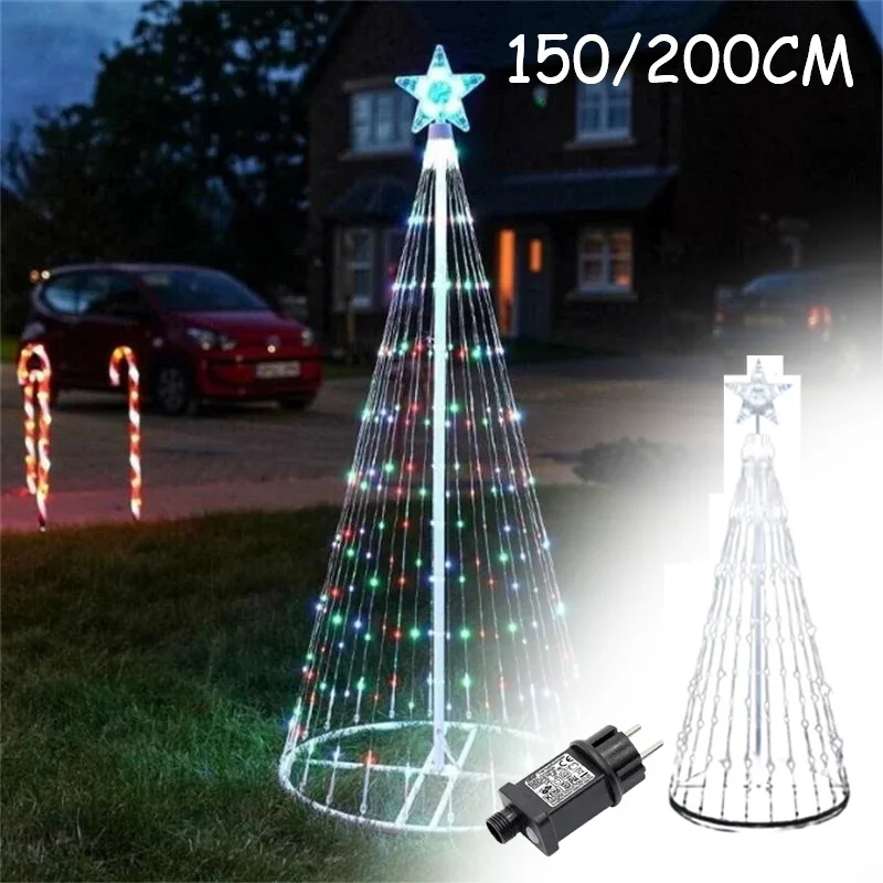 Controlchristmas Light NEW LED albero di natale decorazione per interni ed esterni anello in metallo Led String Light luce decorativa