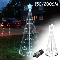 Controlchristmas Light NEW LED Christmas Tree Indoor Outdoor Decoration Metal Ring Led String Light Decorative Light