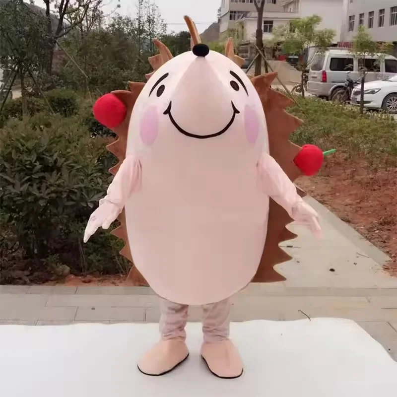 Disfraz de Mascota de Erizo de Peluche, Traje de Animal de Dibujos Animados para Adultos, para Fiestas, Navidad, Halloween, Carnaval, Actuaciones, Accesorios para Caminar con Forma de Erizo