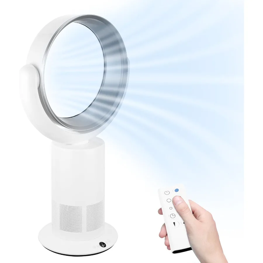 

27 Inch Bladeless Tower Fan with Remove Cooling Fan for Indoor Use Oscillating Fan for Home Bedroom