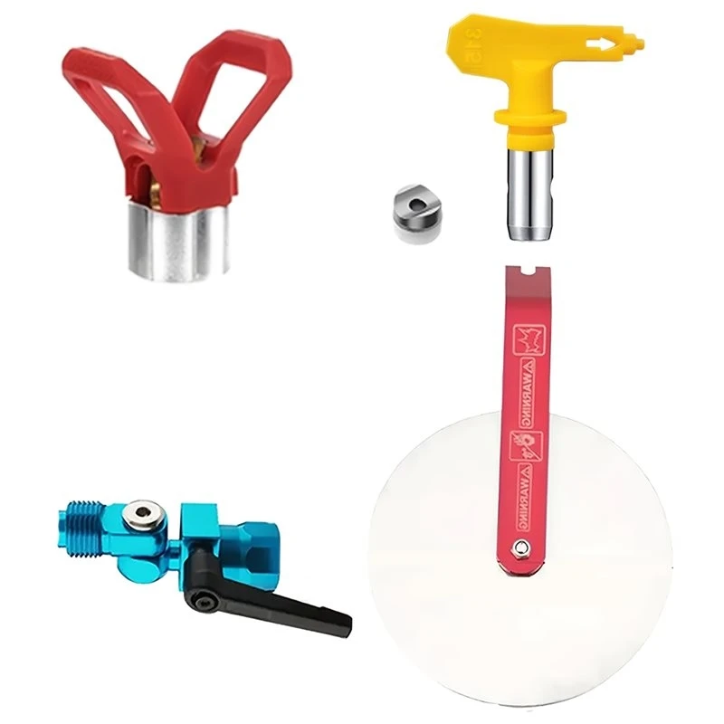 RABIT AS59~ Airless Paint Sprayer Accessories Kit Including Prayer Tip, Guard, Guide& Swivel Joint For Wall Painting