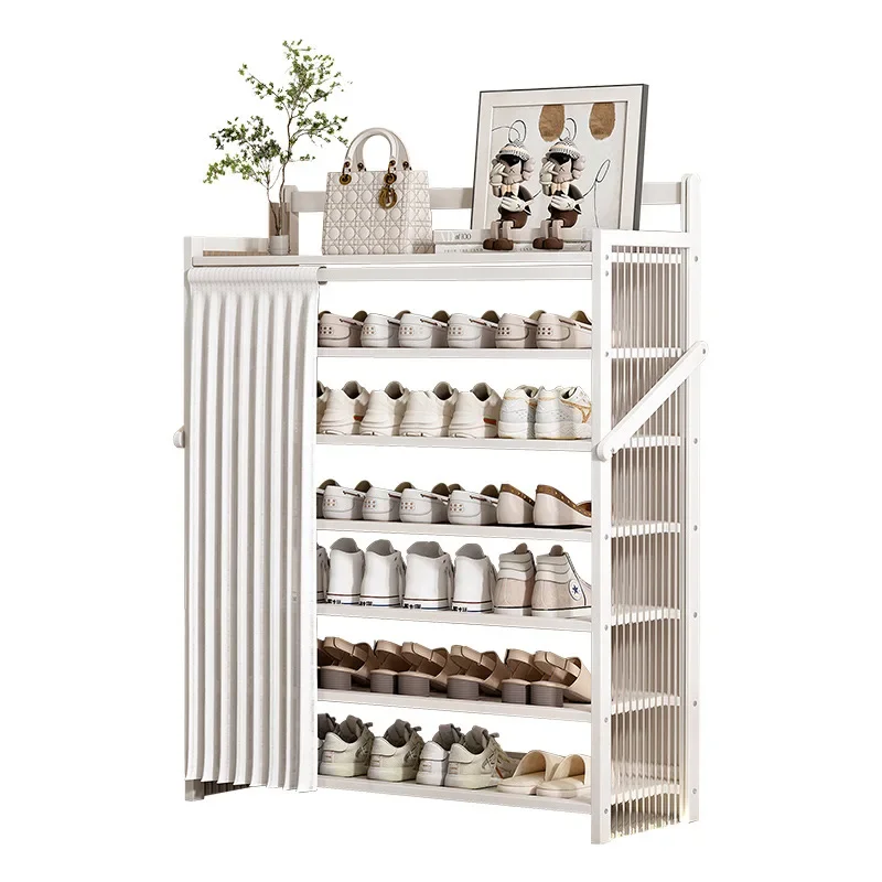 

it will save space, and the multi-layer shelf will enter the home. Acrylic dust-proof and installation-free shoe cabinet storage