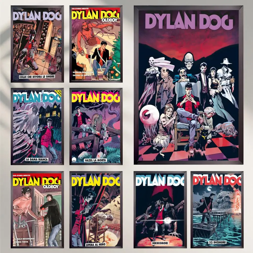 Anime D-Dylan Dog Poster HD Versátil Decoração de parede à prova d'água autoadesiva perfeita para qualquer quarto e presente ideal