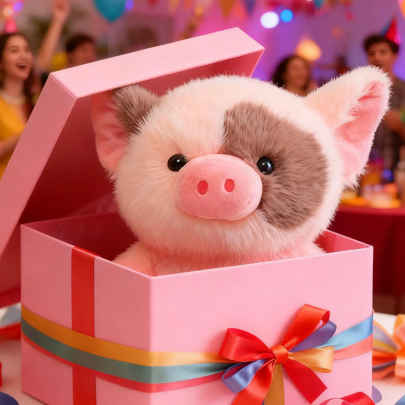 20cm Stuffed Animal Plush Pig Toy Soft Cuddly Pillow Doll Gift for Kids Girls Boys Valentine Day Birthday Christmas Decoration