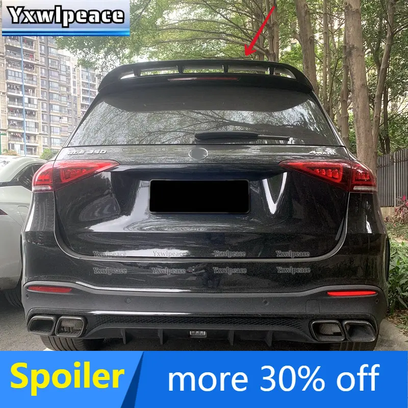 

For Mercedes W167 GLE Roof Spoiler Grade ML-class 2019 2020 ABS Plastic Unpainted Color Rear Trunk Lip Spoiler Car Accessories