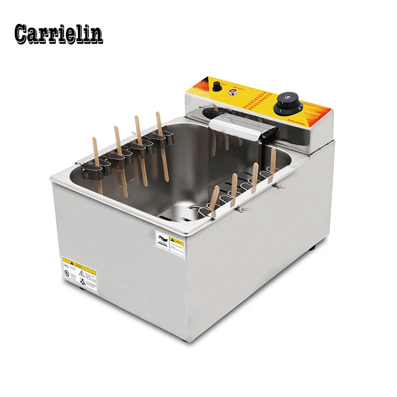 Commercial Automatic 25L12L Large Capacity Cheese Hot Dog Sticks Fryer Electric Deep Korean Corn Dog Fryer Machine Snack Machine