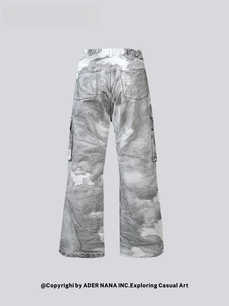 

NANA American Workwear Sle Camouflage Pants with Multiple kets Loose Casual Straight Leg Trousers for Men And Women