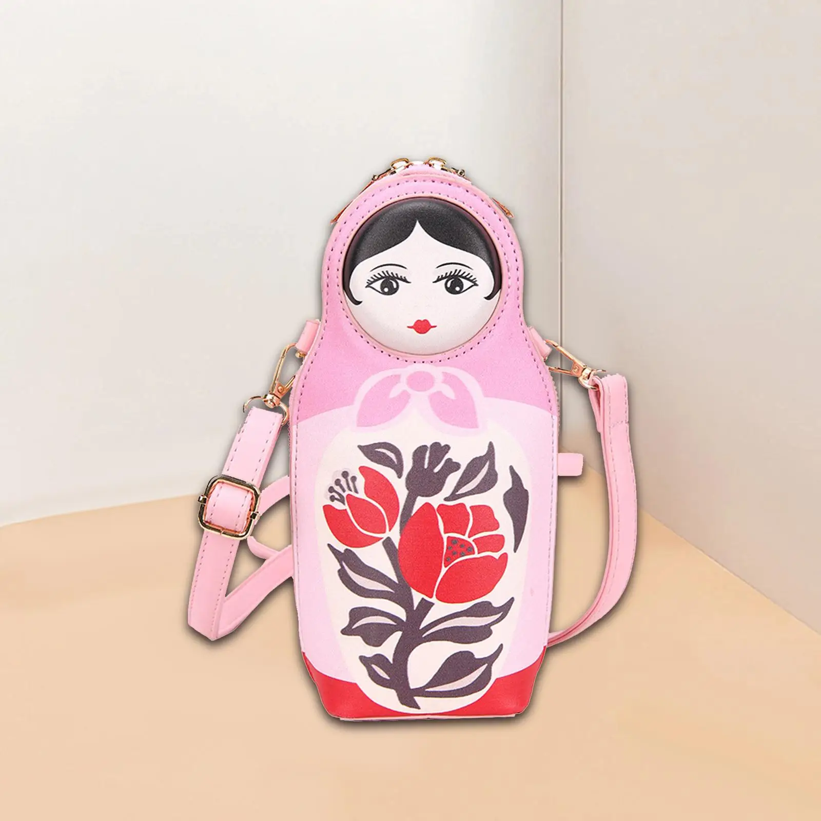 Matryoshka Doll Crossbody Bag Handbag Men Women Casual Shoulder Bag Shoulder Bag for Riding Trekking Camping Climbing Hiking