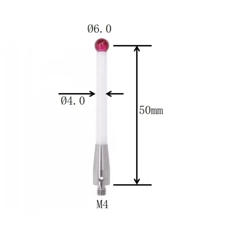 

M4 ruby ceramic probe for CNC machine tool A-5000-3709 / 3712 Renishaw 6.0 mm