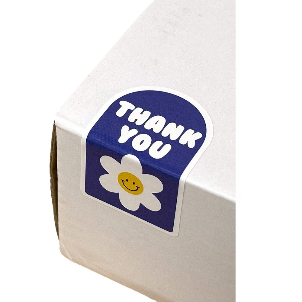 100/200 Stück „This Package Is Happy To See You Too“-Aufkleber für kleine Unternehmen, Geschenkbox, Verpackung, Dekor, Dankeschön-Aufkleber, Siegeletiketten